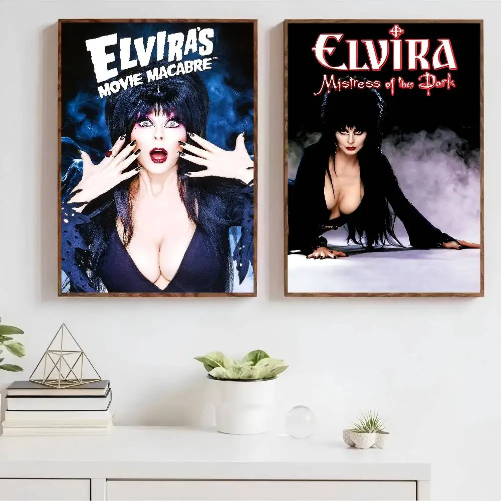 Elvira، عشيقة الفيلم الظلام DIY ملصق لاصق يتوهم الجدار ملصق لغرفة المعيشة زخارف للحانات جدار ديكور #3