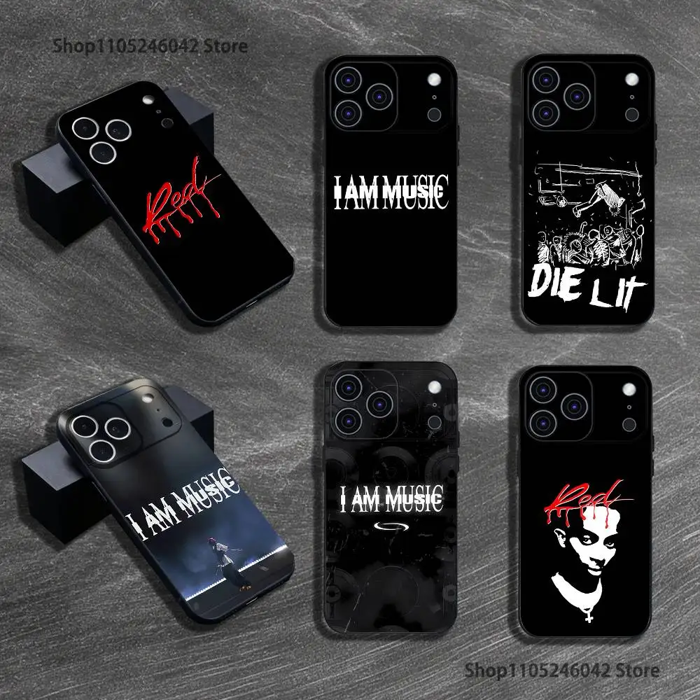 حافظة هاتف I AM MUSIC P-Playboi Carti مقاومة للاهتراء لهاتف iPhone 17,16,15,14,13,12,Pro,XS,Max,XR,Plus,E,SE4,غطاء ناعم أسود صغير #1