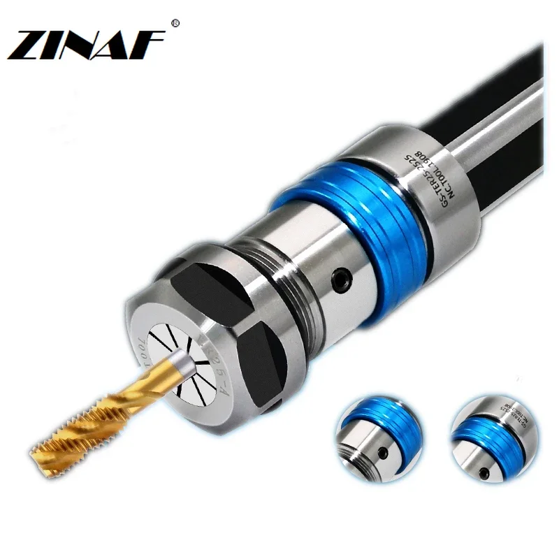 Telescópico Tap Chuck para Cnc Torno Tap Proteção Switch Torque Tapping Holder Ter20 Ter25 Er20 Er25 D20 25