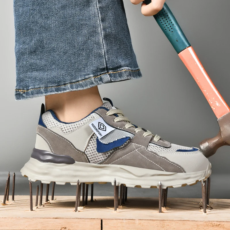 

Модная защитная обувь, женские ботинки, обувь со стальным носком, устойчивые к проколам рабочие кроссовки, женские рабочие ботинки, неразрушимая обувь