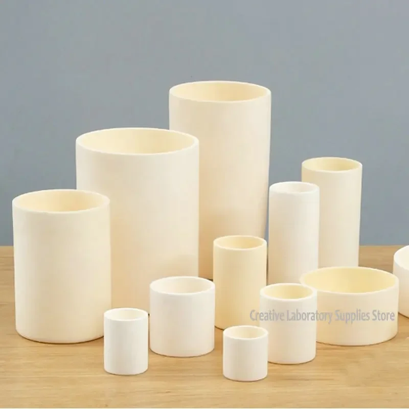 

Lab 5ml-1000ml 99% Alumina Corundum Crucible with High Temperature Resistance of 1600 ° C Muffle Furnace Cylindrical Crucible