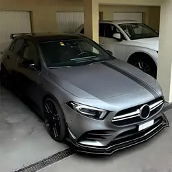 For Mercedes Benz W177 A180 A200 A220 A250 A260 AMG A35 2018-2022 Car Front Bumper Lip Splitter Spoiler Diffuser Bodykits Tuning