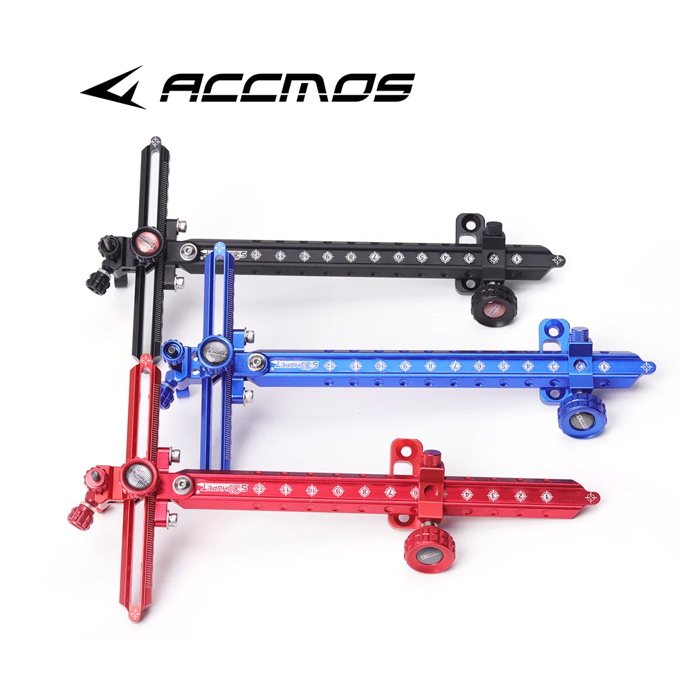 9 inch Archery Recurve Bow Sight Adjustable Lever Length Aluminum Alloy Outdoor Shooting Accessories