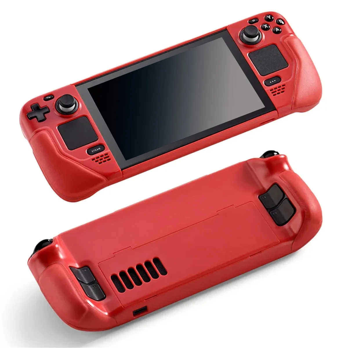 소가죽 보호 케이스 풀 랩 호스트 보호 그립 미끄럼 방지 커버, 하드 쉘 브래킷 C