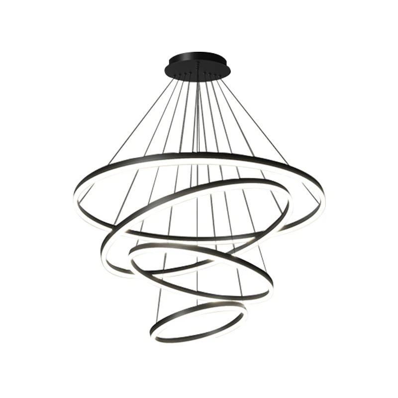 

Nordic living room chandelier modern simple atmosphere minimalist circular dining room bedroom main lighting whole house package