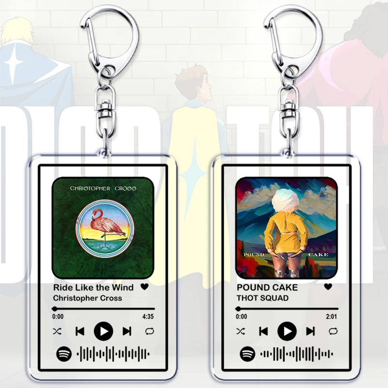 Hot Game Original Soundtrack Music Keychains for Women Accessories Bag Radio Savage Songs Gaming Keying Jewelry Fans Gamer Gifts