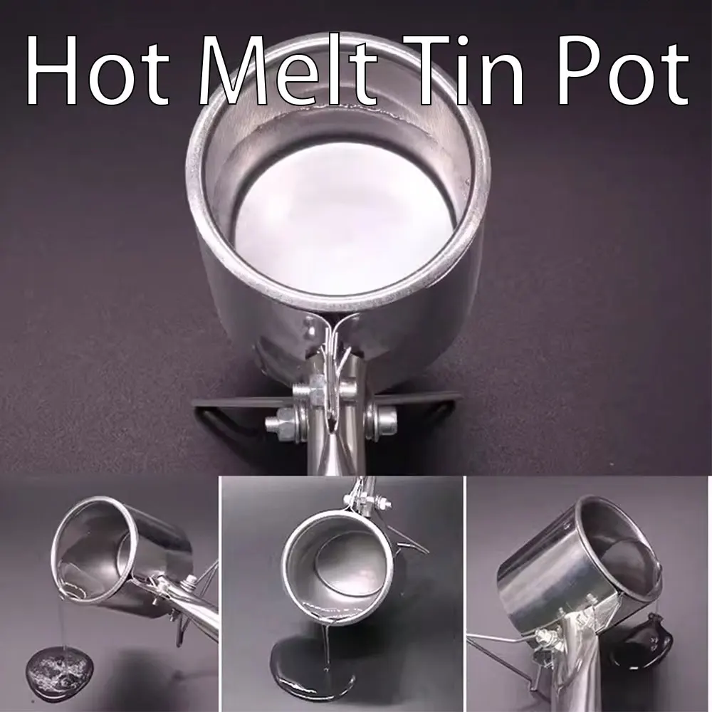 High Power Electric Hot Melt Tin Pot Small Electric Ironing Hanging Tin Furnace Electrician Wire Handheld Soldering Tin Pot
