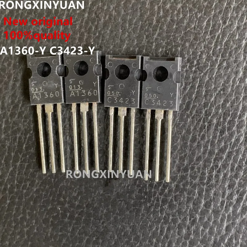 5pair  New origin 2SA1360-Y/2SC3423-Y  2SA1360  2SC3423  A1360  C3423 On tube A1360-Y C3423-Y