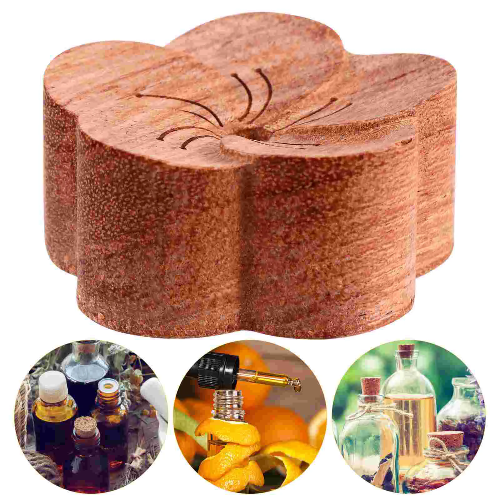 Diffuser Perfume Home Essential Oil Fragrance Wood Ornament Desktop Decor Incense Wooden Office Car Air Fresheners