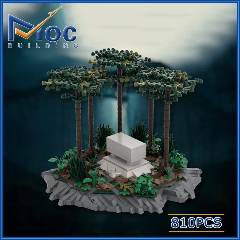 

810pcs HP Modular Classic Movie MOC White Tomb Building Block Model DIY Assembly Brick DIY Toy For Gift