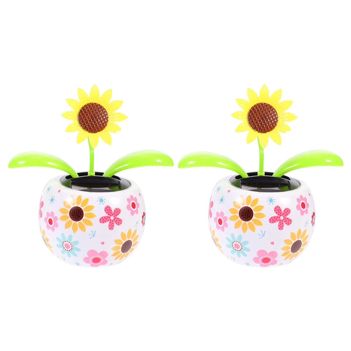 Sunflower Solar Dancing Flower Solar Toys Solar Powered Swinging Animated Dancer Toy Office Desk Car Decoration for Car