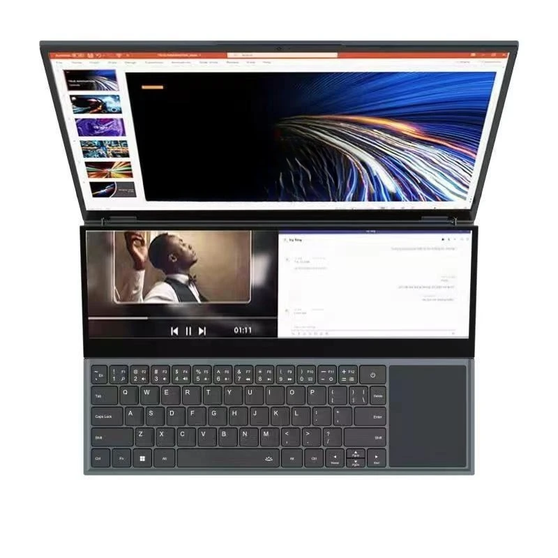 듀얼 스크린 터치 지원 Core i7-9750H 고급 비즈니스 게임용 컴퓨터 출시