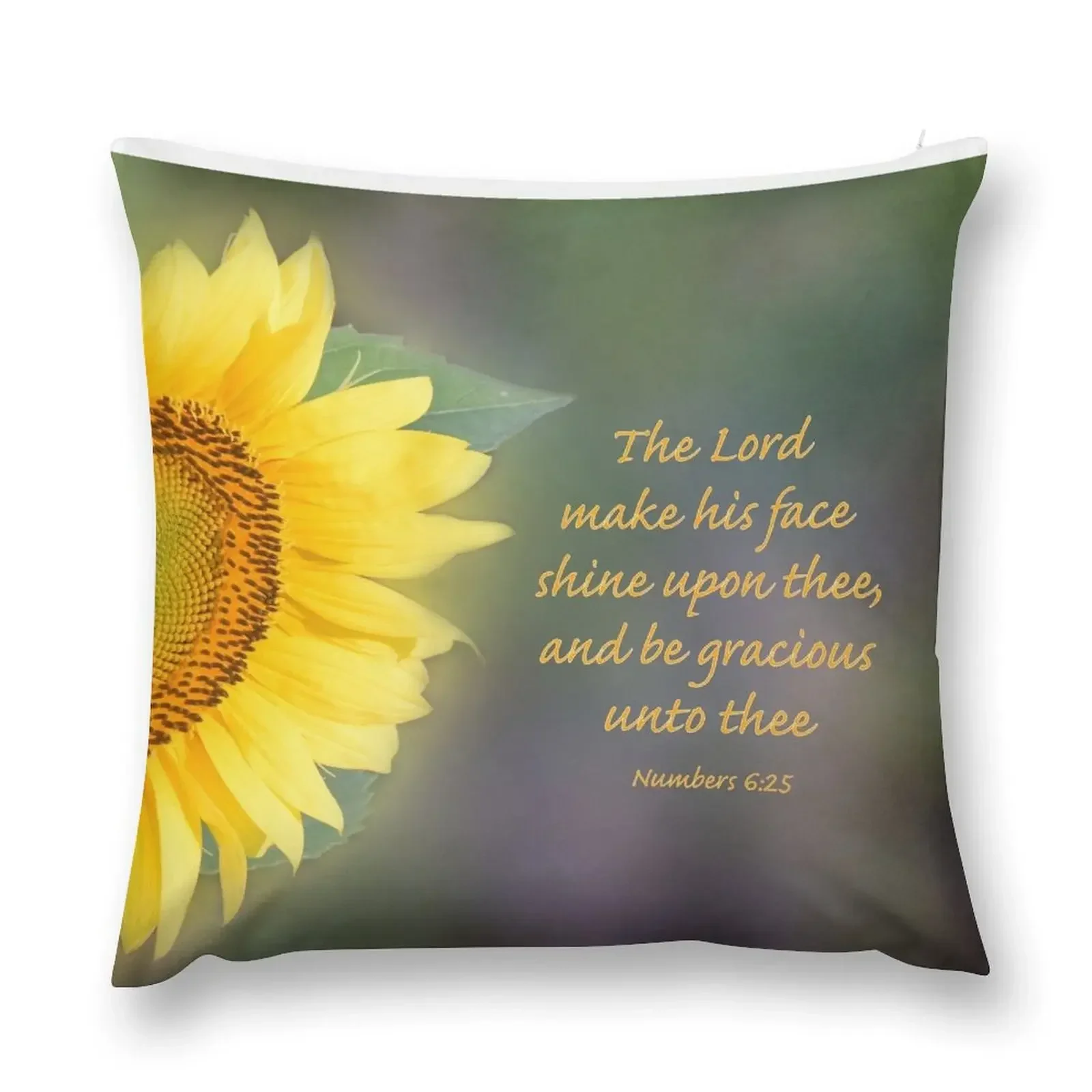 Girassol com versículo da Bíblia Almofada retangular Almofadas para sofá travesseiro