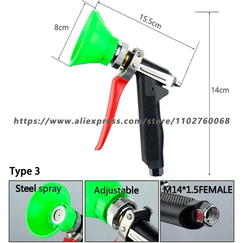 Imagem -03 - Pulverizador de Pesticidas Agrícolas Acessórios de Desinfecção o Pistola de Pulverização de Pesticidas Pistola de Água Luta de Drogas de Alta Pressã