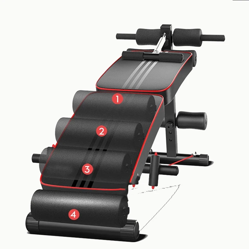 Fitness Equipment Device Folding Sit Up Bench Household Supine Board Dumbbell Stool Multifunctional Crunch Bench