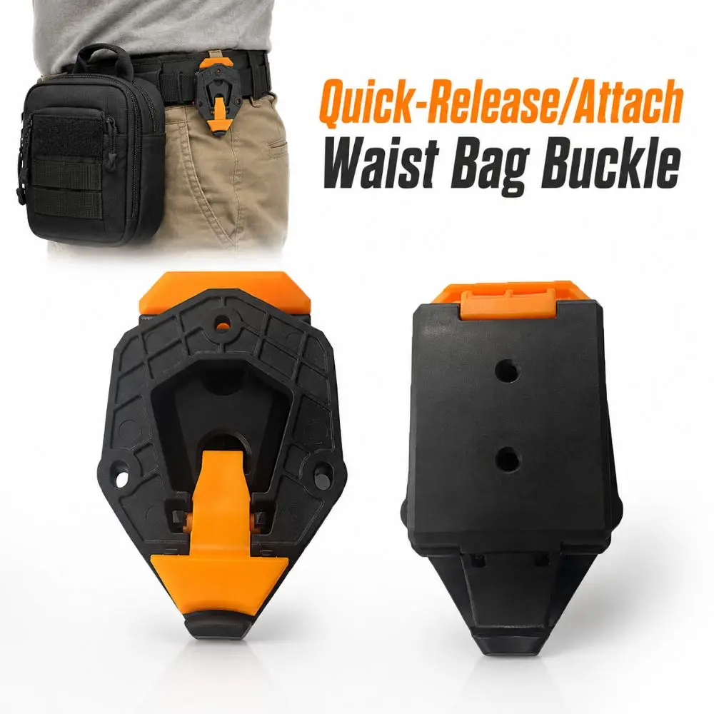 Quick-Release/Attach Waist Bag Buckle Sturdy ABS Universal Tool Bag Belt Clip Buckle DIY Tool Bag Fixing Clip All Tool Waist Bag