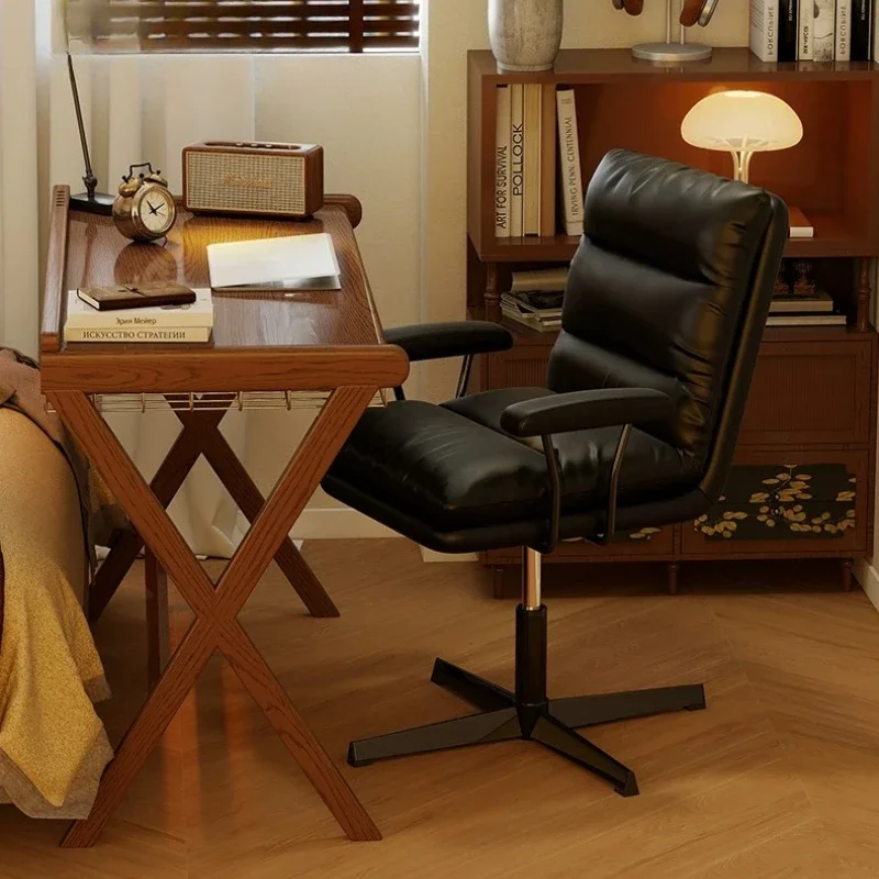 High Back Comfortable Office Chair Leather Luxury Armchair Office Chair Accent Ergonomic Cadeira De Escritorio Salon Furniture