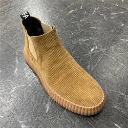 Men's Shoes Spring Autumn Winter Fashion Shoes Plush Boots Men's High Boots Men's Sports Casual Shoes Versatile Board Shoes