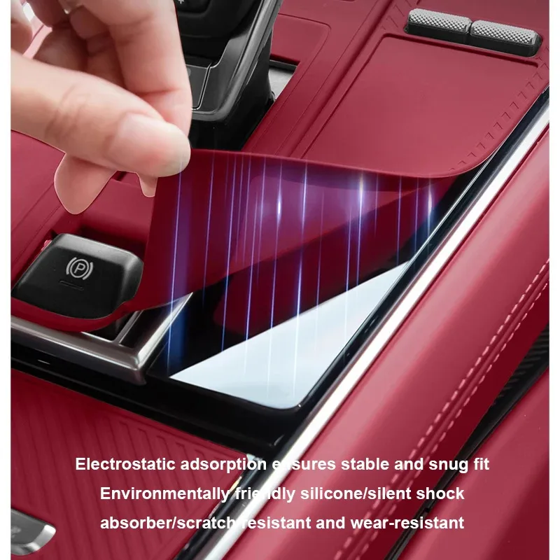 For Porsche Panamera 2017-2025 Car Silicone Center Console Pad Central Protector Anti Scratch Mat Auto Interior Accessories