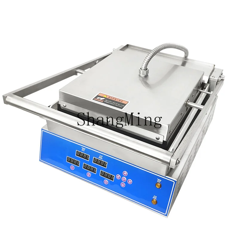 SM新型簡単操作両面プレスプレートストーブ業務用ステーキ焼き機、洋食レストランで利用可能