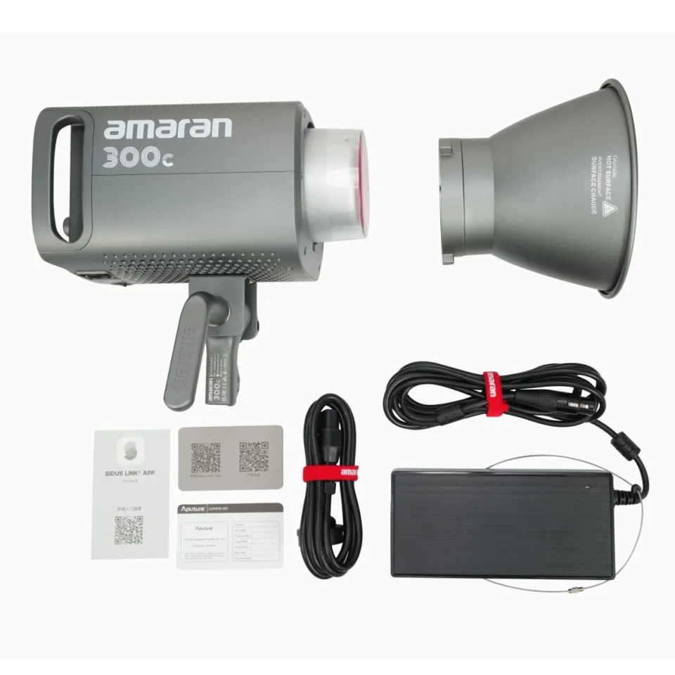 Aputure Amaran 300c RGBWW Full-color 2500K to 7500K Video Light for Camera Photography with Bowens Mount CRI 95+ TLCI 95+