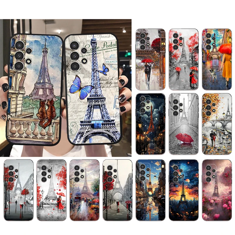 

Eiffel Tower Art Phone Case For Samsung Galaxy A35 A55 A54 A15 A25 A05s A05 A22 A24 A52 A33 A34 M34 M14 M54 M23