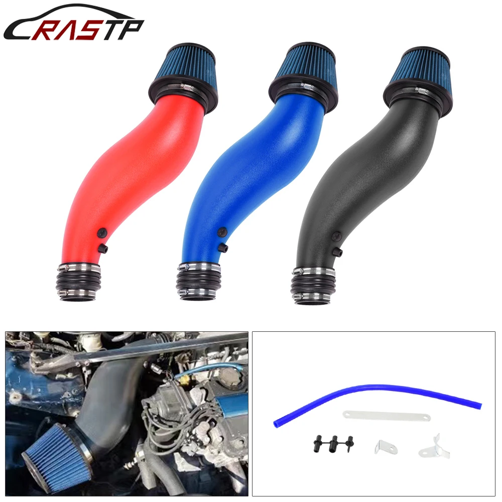 

RASTP-Racing Cold Air Filter Intake Pipe Kit Power High Flow For Honda Civic 92-00 EK EG RS-OFI079