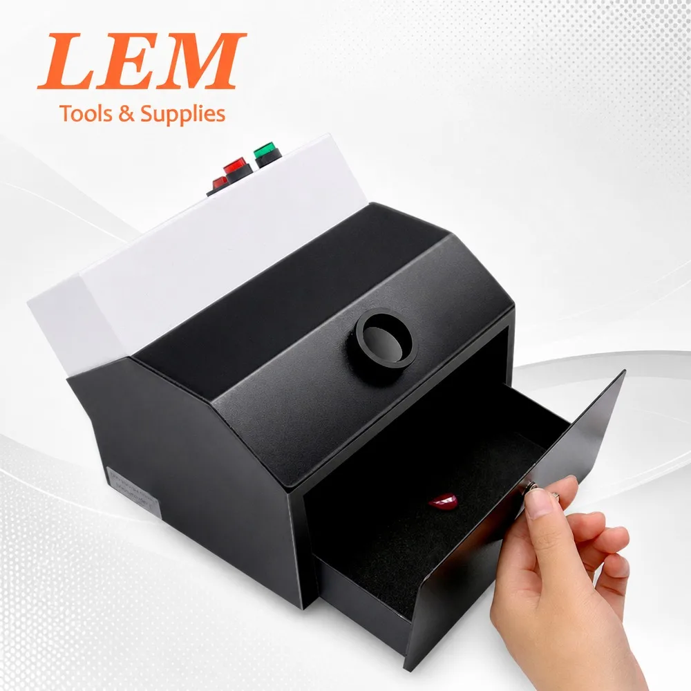 UV Light Lamp 365nm 257.3nm Lab Level Gemological Instrument Desktop Jewelry Appraisal Tester
