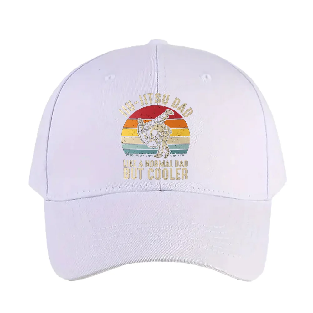 Jiu Jitsu Dad Like a Normal Dad but Cooler Caps Summer Adult Baseball Cap Adjustable Duckbill Hat Protection Sun Hats