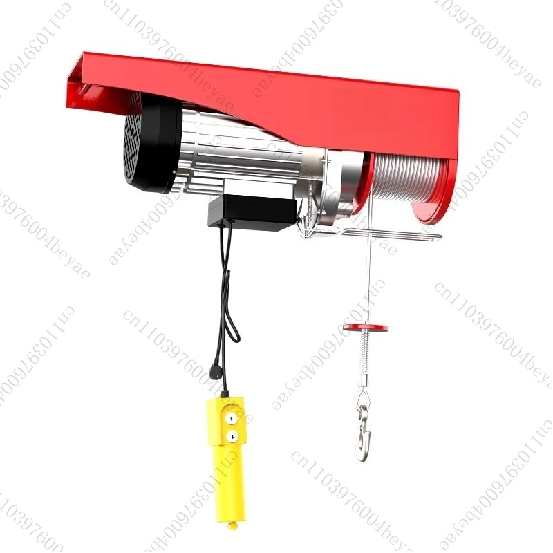 Micro electric 220V crane, household small lifting and hoisting machine, 1-ton crane, portable winch