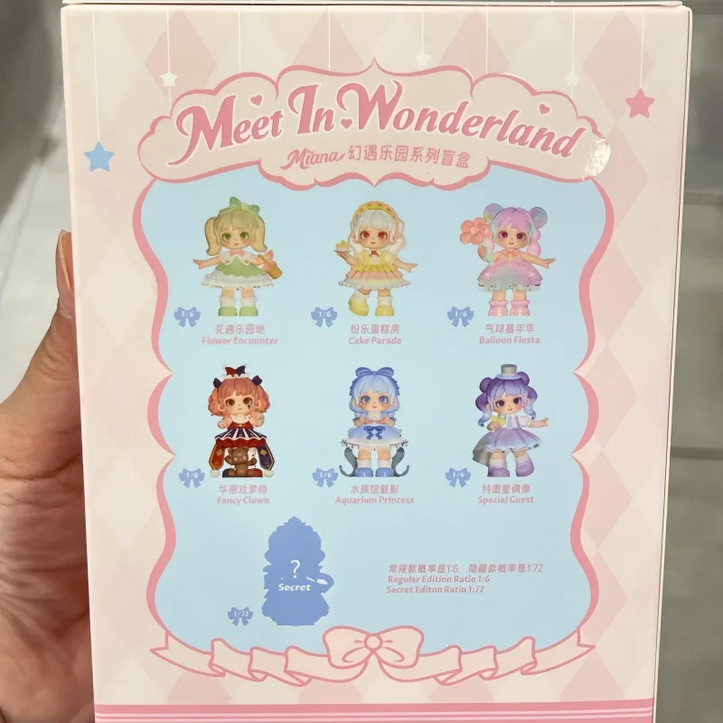 

Genuine Miana Meet In Wonderland Series Blind Box Toy Kawaii Anime Action Figures Surprise Mystery Box Dolls Kids Christmas Gift