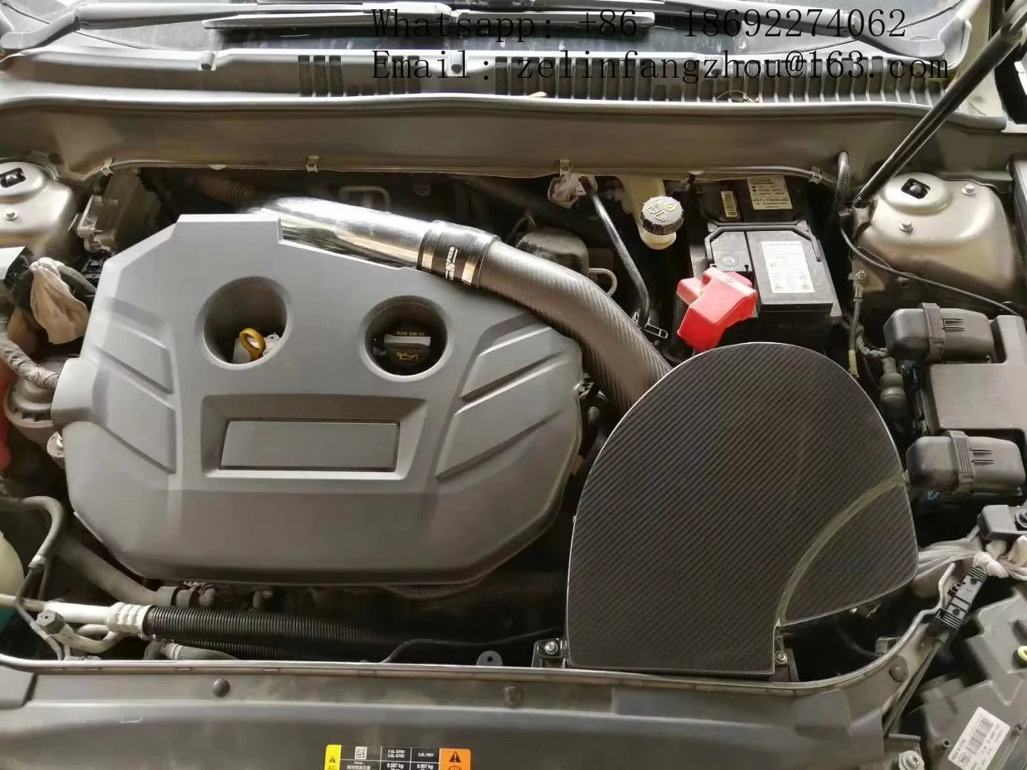 Airspeed Brand Fully Meet The Out Put Of More Horsepower 100% Dry Carbon Fiber Cold Air Intake System For Ford Mondeo 2.0T