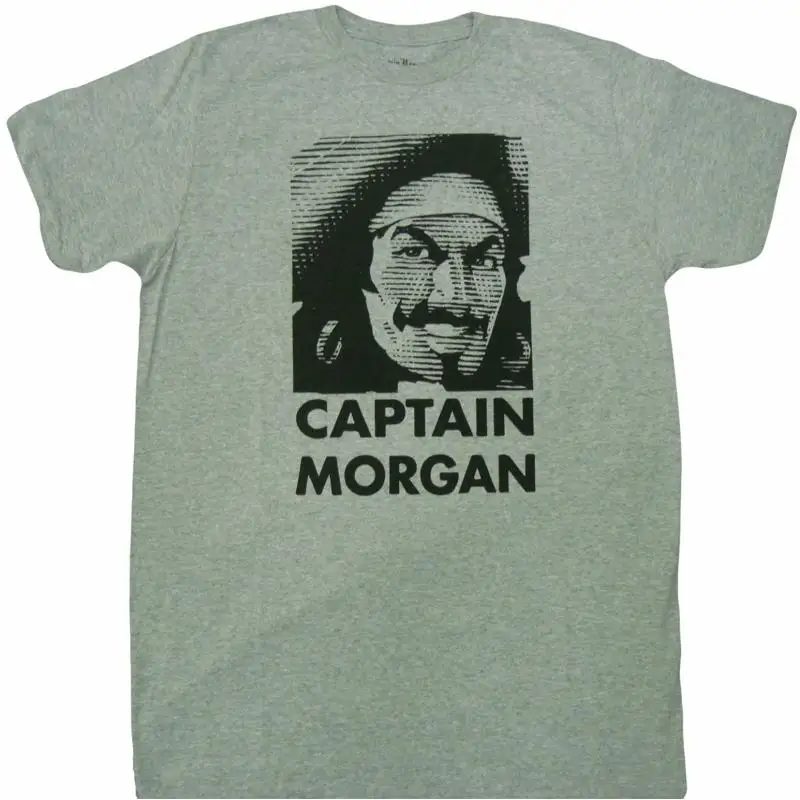 Captain Morgan Face Logo Adult T Shirt Licensed Official Rum Drink Cocktail