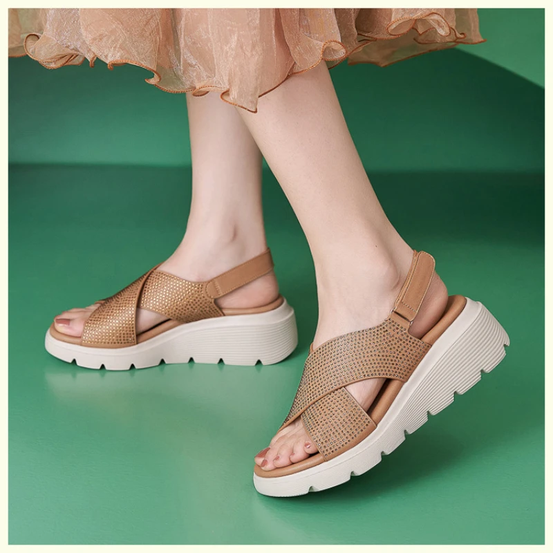 Nouvelles sandales à semelle é - Velcro Hook Loop avis et prix
