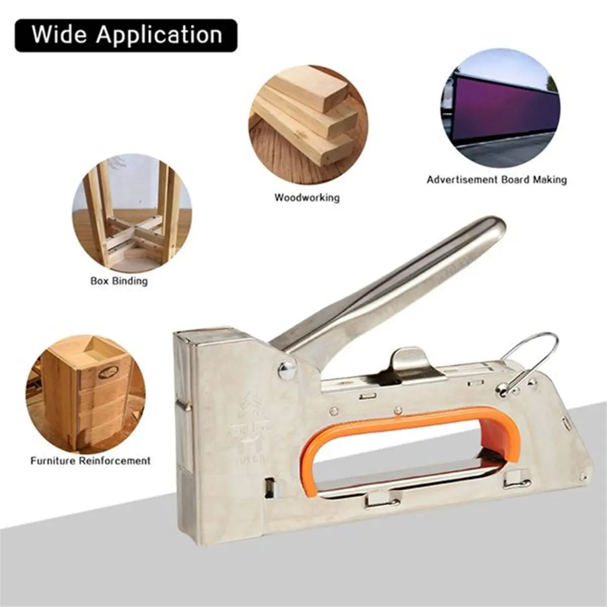 Home Tool Manual Staple for Furniture with Stainless Steel Construction