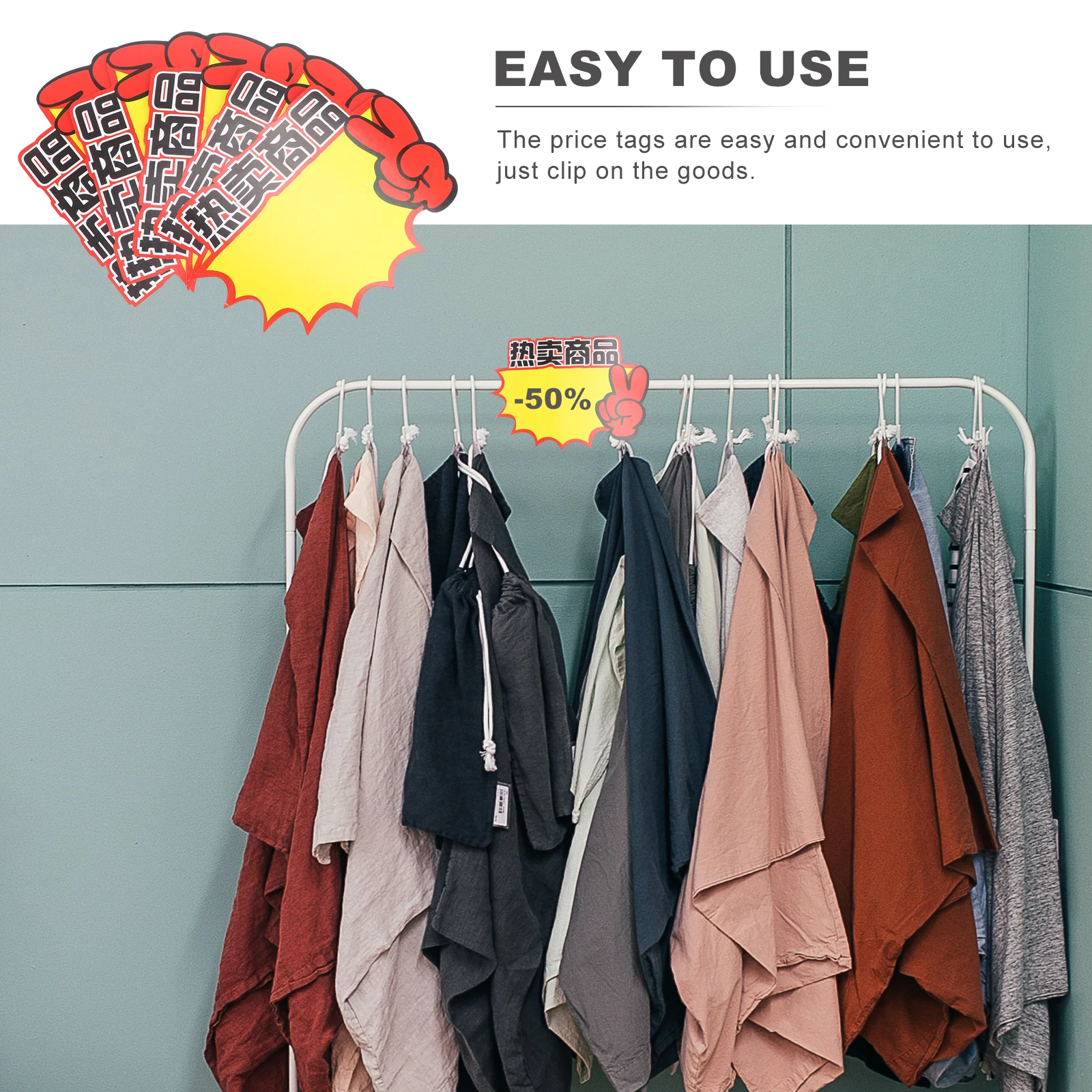 

Retail Store Explosion Sticker for Advertising Paper Grocery Price Label Goods Pop Tags