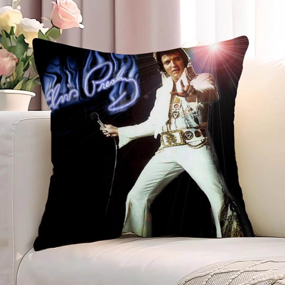 E-Elvis Decorative Pillows for Sofa Cushions Cover Pilow Covers Luxury Living Room Decoration Personalized Gifts Home Cushion