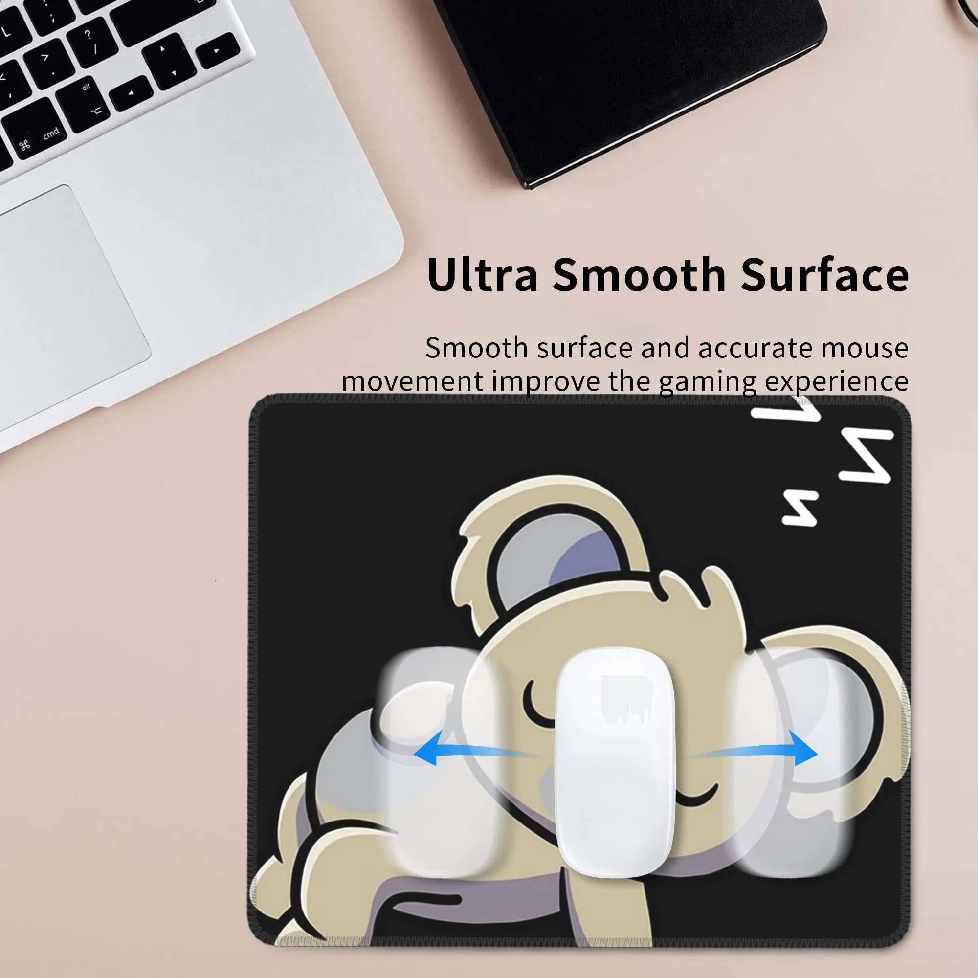 Baby Koala Sleeping Good Night Mouse Pad Computer Keyboard Mouse Mat Gaming PC Laptop Desk Mat Office Accessories Table Mats