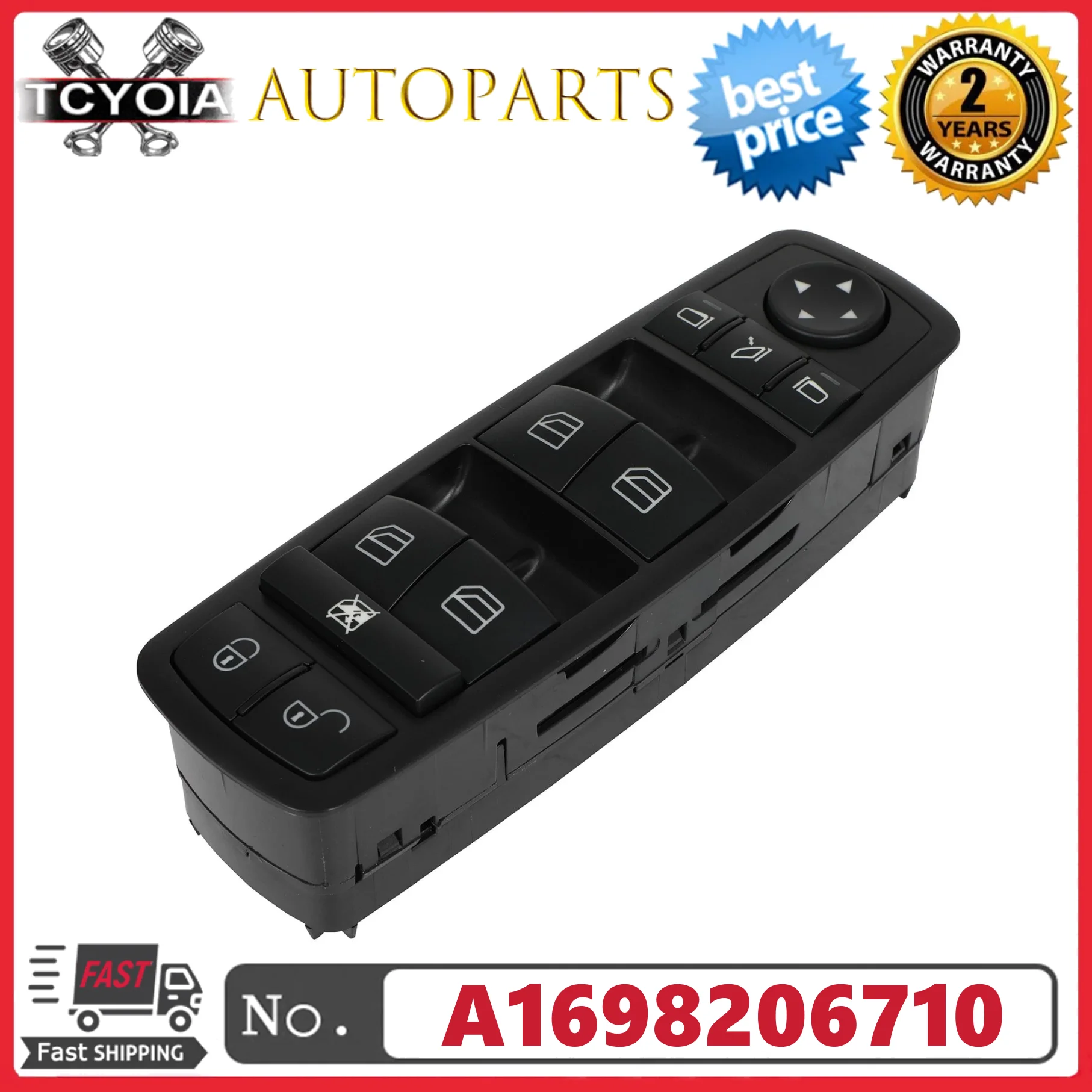 

FOR MERCEDES W169 W164 W245 X164 V251 ELECTRIC POWER WINDOW CONTROL SWITCH A1698206710 1698206710