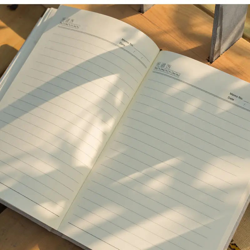 Product Literary Retro Diary Linen A5 Notebook Horizontal Line Notepad Chinese Flowers Creative Gifts New Cute