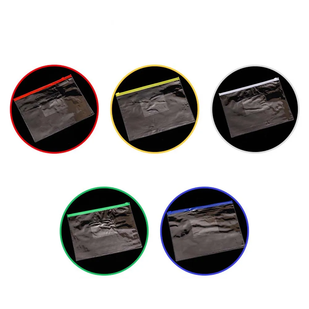 Supplies Transparent Zipper Filing Products Waterproof PVC Organizer Pouch File Bags Document Folder Storage Bag Folder Bags