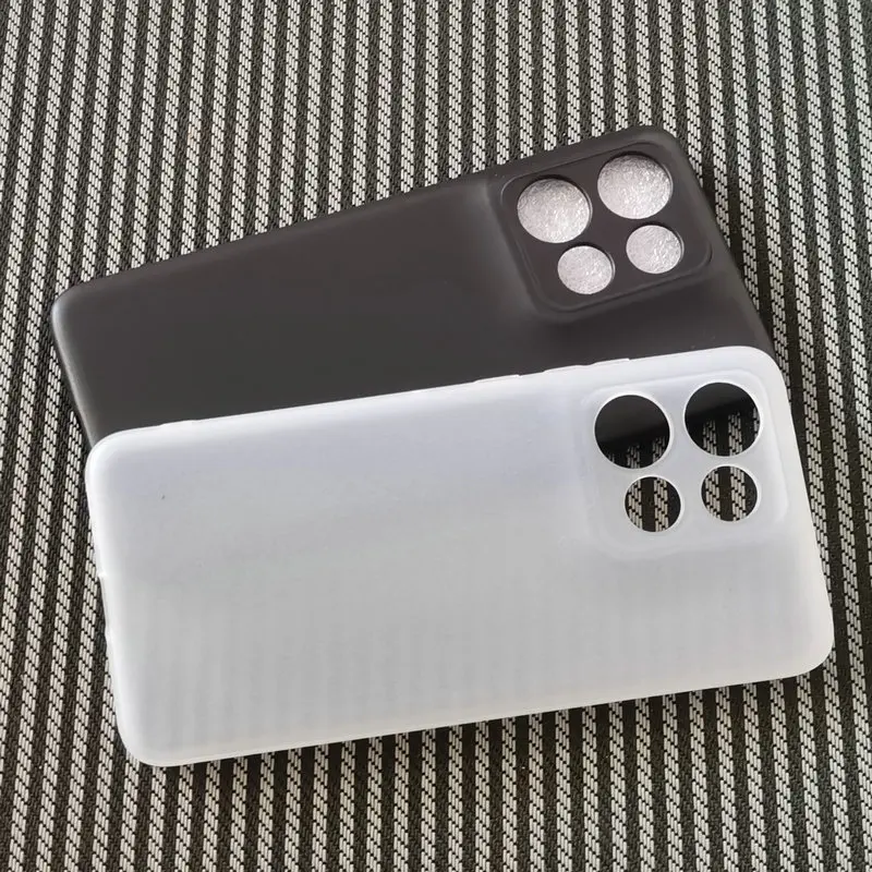 Soft TPU Phone Case for Motorola Moto Edge 50 Neo S50 Frosted Transparent Black Silicone Shell for MotoS50 Protective Cover