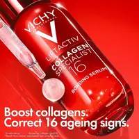 Suero especial de colágeno Vichy 16 Vichy 30ml reafirmante hidratante Reduce las arrugas mejora la elasticidad brillo todo tipo de piel