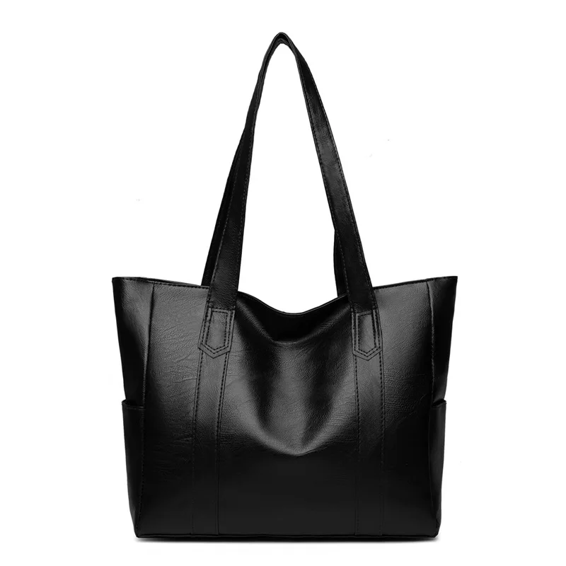 Women Bag New Large Capacity Tote Soft Leather Feeling Shoulder Fashion Mom Bag Luxury Designer Handbag