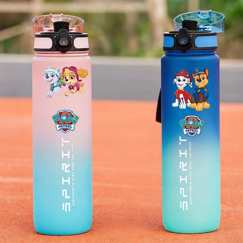 

800 мл «Щенячий патруль», спортивные бутылки для воды, аниме «Чейз Скай Маршалл», матовая бутылка, милые кувшины для спортзала на открытом воздухе, фитнес-кувшины, детская чашка для питья