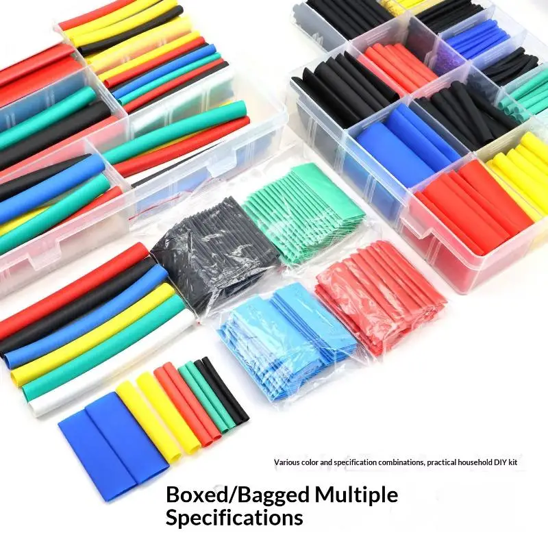 1Set Electric Insulation Heat Shrink Tube Kit Eventronic Electrical Wire Cable Wrap Assortment Heat Shrink Tubing 2:1-HMA5