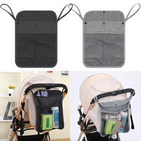 Baby Stroller Storage Bag Baby Cart Outdoor Portable Hanging Bag Large Capacity Double Pockets Mommy Organizers Mesh Bags