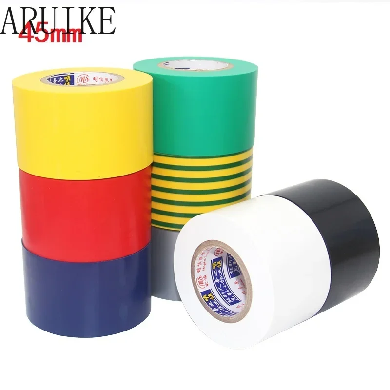 Electrical tape 45mm X18 meter long 18mm insulation  black large volume electrical  transformer electric accessory