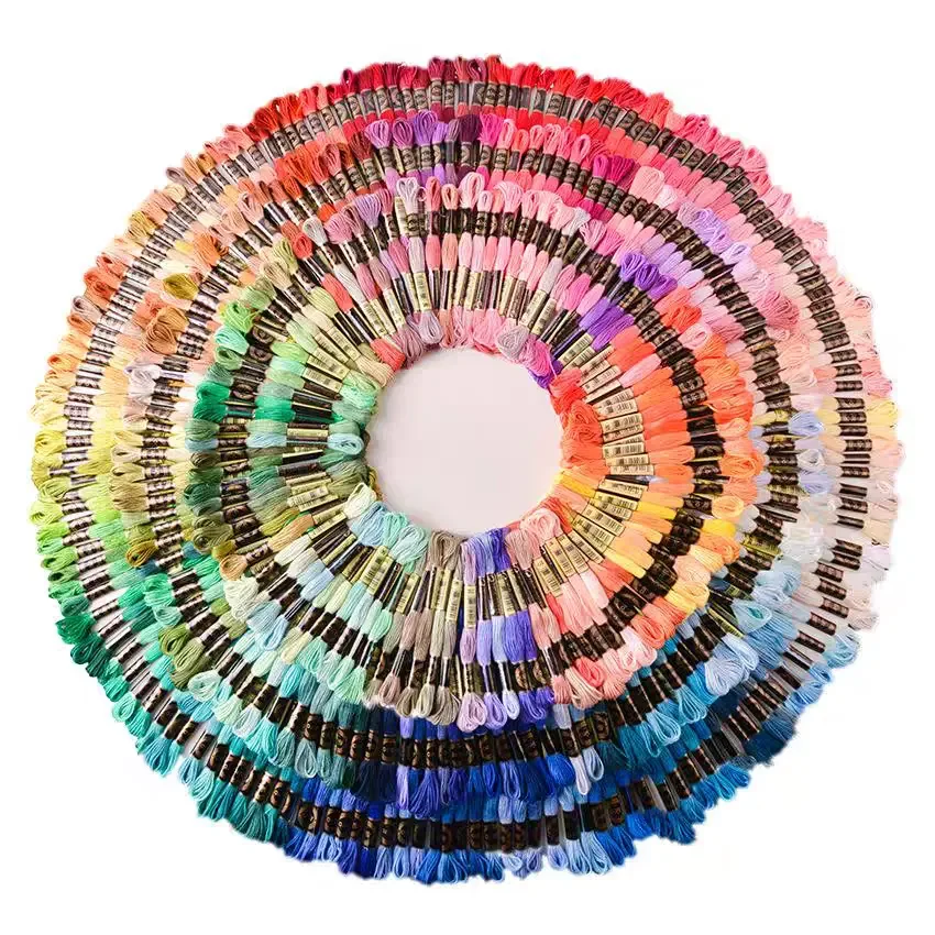 Fairy brand 482 Colors Embroidery Floss Set All DMC Color Numbers 8m Cross Stitch Cotton Thread DIY Needlework Kit