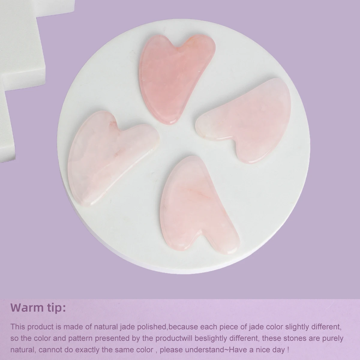1PC Guasha Massage Natural Stone Jade Scraper Facial Gua Sha SPA Neck Massager Women Portable Face Skin Care Beauty Healty TooL — zdjęcie 5